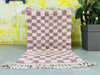 Blushing Checkerboard Cozy Rug 3x5 ft - G4868