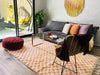 Checkerd beni ourain rug 5x8 - CH86