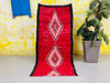 Red Diamond Moroccan Runner Rug 3x7 ft -  N7042