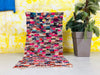 Colorful Boucherouite Moroccan Rug 3x6 ft - N7058