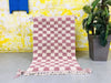 Pink Checkered rug 3x5 ft - G5445