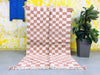 Peachy Checkered Rug 5x8 ft - G5189