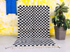 Monochrome Elegance Textured Rug 5x8 ft - G5194