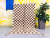 Brown Checkerboard Rug5x8 ft - G5195
