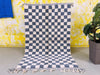 Checkerd beni ourain rug 5x8 - CH90