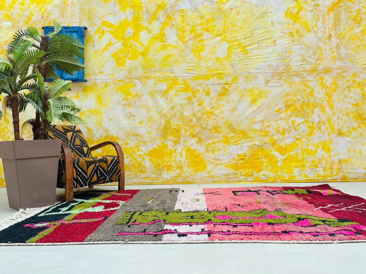 Beni ourain rug 5x9 B148 The Wool Rugs