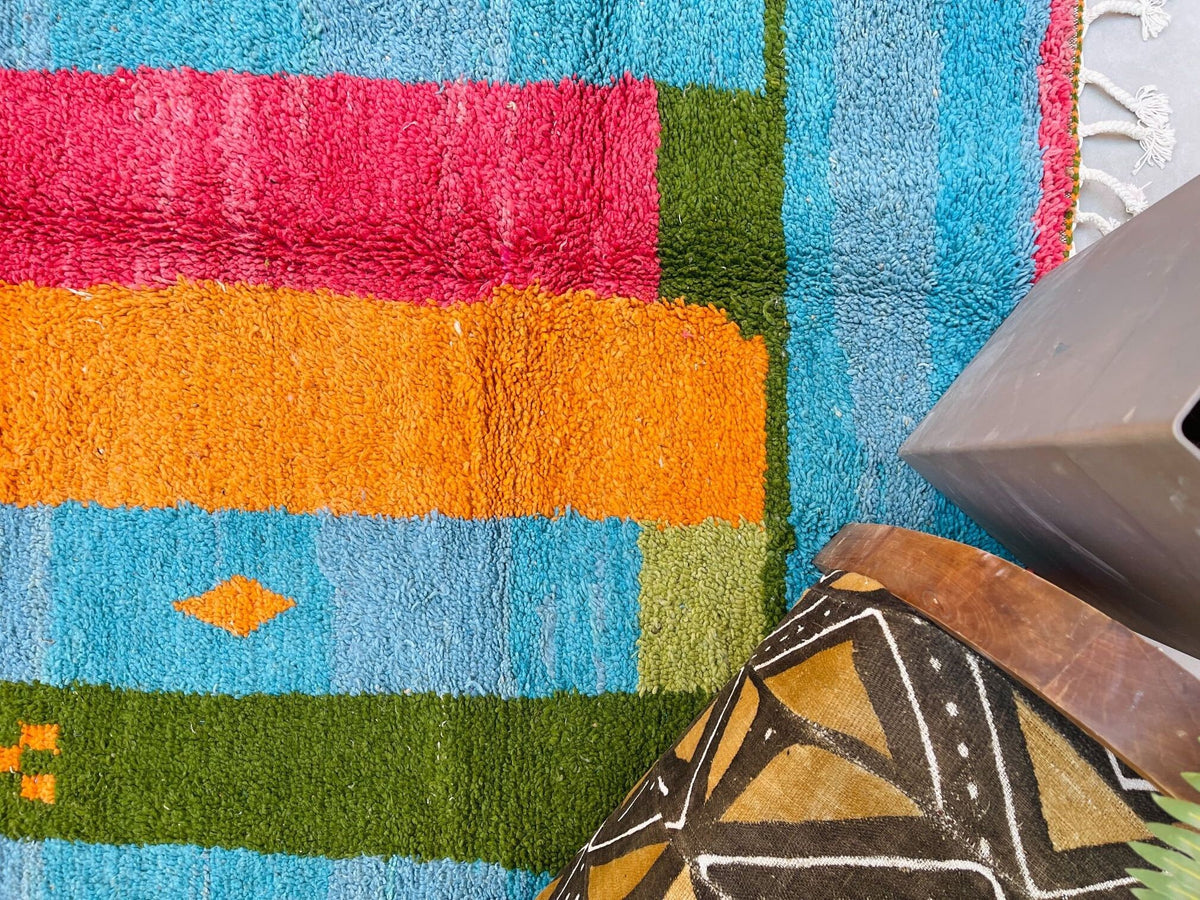 Beni ourain rug 7x9 B245 The Wool Rugs