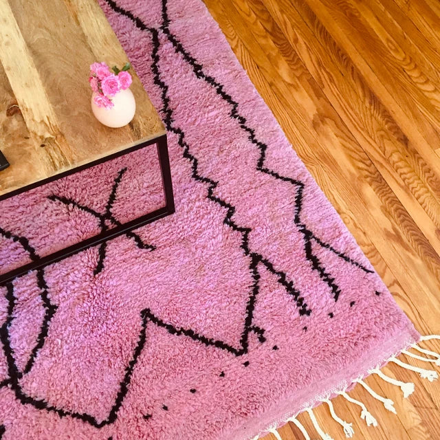 Pink moroccan rug