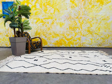 Load image into Gallery viewer, beni ourain rug vintage, 
beni ourain rug morocco, 
beni ourain rug 3x6, 
beni ourain rugs,  
moroccan rugs, 
morocco rugs, 
rugs moroccan, 
rugs wool, 
wool for rugs, 