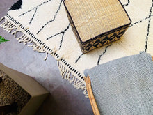 Load image into Gallery viewer, beni ourain rug vintage, 
beni ourain rug morocco, 
beni ourain rug 3x6, 
beni ourain rugs,  
moroccan rugs, 
morocco rugs, 
rugs moroccan, 
