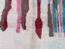 Load image into Gallery viewer, Beni ourain rug, Minimalist rug, blue rug, wool rug, moroccan rug 9x12, moroccan solid rug, Morocco rug, berber rug, wool custom rug, custom made rugs, moroccan berber rug, Handmade rug, Morocco rug