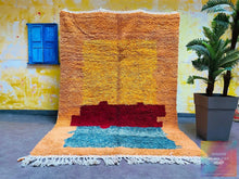 Load image into Gallery viewer, beni rug, Berber rug, Contemporary rug, shag rug, Beni ourain rug, wool rug, Minimalist rug, Moroccan rug 8x10, Moroccan area rug, Handmade rug, moroccan rug 8x10, custom handmade rug, Moroccan area rug