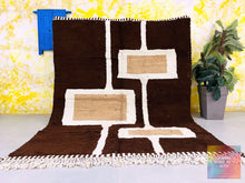 Load image into Gallery viewer, moroccan rug, 
beni ourain rug,
beni rugs, 
rug rugs, 
washable rug, 
the wool rug, 
custom rug, 
boho decor, 
home decor, 
free shipping, 
moroccan carpet, 
custm size rug 