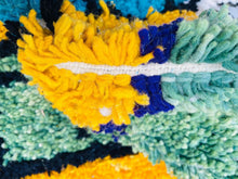 Load image into Gallery viewer, Contemporary rug, Custom rug, handmade berber rug, Blue area rug, moroccan berber rug, Custom rug, beni ourain, Moroccan blue rug, Moroccan rug, Wool rug, Custom size rug, Moroccan rug 8x10, Moroccan rug