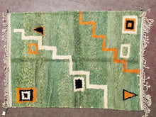 Load image into Gallery viewer, boho rug,
handmade rug,
morrocan rug,
kilim rug,
bedroom rug,
sheepskin rug,
living room rug,
berber rug,
wool rug,
abstract rug,
beni ourain rug,
colorful rug,
bohemian rug,
retro rug,
oriental rug,
rug for bedroom,
