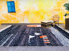Load image into Gallery viewer, beni ourain rug,
beni rugs, 
rug rugs, 
washable rug, 
the wool rug, 
custom rug, 
boho decor, 
home decor, 
free shipping, 
moroccan carpet, 