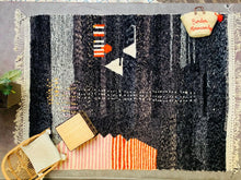 Load image into Gallery viewer, beni ourain rug,
beni rugs, 
rug rugs, 
washable rug, 
the wool rug, 
custom rug, 
boho decor, 
home decor, 
free shipping, 
moroccan carpet, 