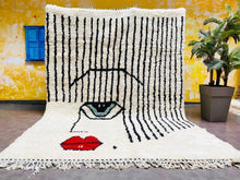 Load image into Gallery viewer, Berber rug, custom moroccan rug, Wool rug, Custom size rug, Berber rug, rugs rug, moroccan rug 9x12, shag rug, All wool rug, Moroccan rug, Moroccan area rug, Custom rug