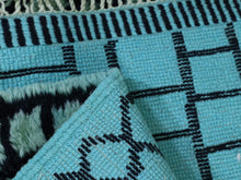Load image into Gallery viewer, Mint Green Moroccan Custom Rug, Custom rugs, The Wool Rugs, The Wool Rugs, 