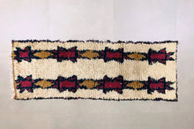 Load image into Gallery viewer, Boucherouite vintage Rug 2x6 ft - N7176 (Copy), Vintage, The Wool Rugs, The Wool Rugs, 
