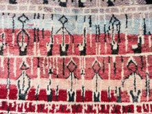 Load image into Gallery viewer, Vintage Area Rug, boho area rug, beni ourain rug, Authentic rug, Boujaad Rug, handmade rug, antique rug, vintage moroccan rug, handmade gift, boho rug, Traditional rug, moroccan rug, 