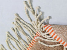 Load image into Gallery viewer, Custom Berber area rug with warm tones and modern art style

