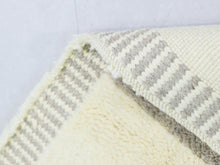 Load image into Gallery viewer, Soft wool bedroom rug inspired by abstract mid-century shapes


