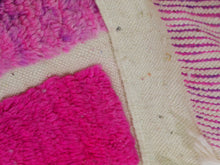 Load image into Gallery viewer, Berber artisan rug with a colorful modern twist

