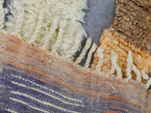 Load image into Gallery viewer, Custom Berber wool rug in earth tones of orange, yellow, and beige


