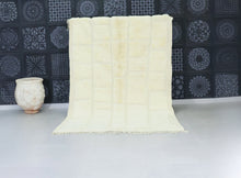 Load image into Gallery viewer, Cream Checkered Beni Ourain Moroccan Rug, Custom rugs, The Wool Rugs, The Wool Rugs, 
