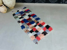 Load image into Gallery viewer, Eco-friendly Moroccan rug crafted from recycled textiles.
