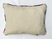 Load image into Gallery viewer, Red Moroccan Wool Pillow - PI109
