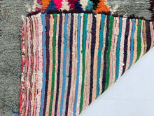 Load image into Gallery viewer, Multicolor diamond design Moroccan rug for boho interiors.
