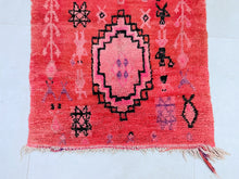 Load image into Gallery viewer, Artisan Moroccan rug, vibrant pink runner for versatile use.
