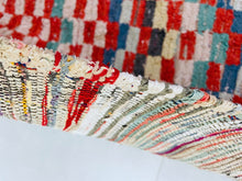 Load image into Gallery viewer, Dynamic handmade rug perfect for boho and eclectic interiors.
