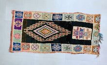 Load image into Gallery viewer, Vintage Moroccan Boucherouite Rug 2x7 ft - N7219
