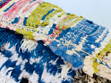 Load image into Gallery viewer, Handwoven Moroccan rug with bright and bold patterns.
