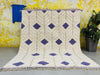 Art deco Moroccan rug, Handmade gift, Checkered Rug, Custom Beni Ourain rug, Gift rug for dad, Custom rug, Personalised rug