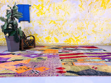 Load image into Gallery viewer, Colorful Moroccan Berber Rug 9x13 - G5371
