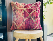 Load image into Gallery viewer,  pillow,  soft pillow,  hand woven pillow,  home deco,  throw pillow,  cute cushion,  Cushion for Sofa,  Cushion for Living Room,  Soft Cushion,  Decorative Throw Pillow,  Soft PLush knot pillow,  Modern Cushion,  Square woven Seat cushion
