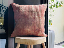 Load image into Gallery viewer,  pillow,  soft pillow,  hand woven pillow,  home deco,  throw pillow,  cute cushion,  Cushion for Sofa,  Cushion for Living Room,  Soft Cushion,  Decorative Throw Pillow,  Soft PLush knot pillow,  Modern Cushion,  Square woven Seat cushion
