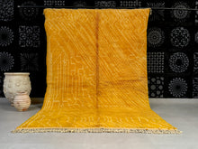 Load image into Gallery viewer, Bold Mustard Moroccan Rug, Custom rugs, The Wool Rugs, The Wool Rugs, 
