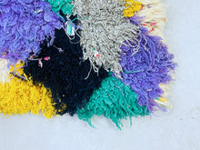 Load image into Gallery viewer, Unique Berber runner with an artistic patchwork design
