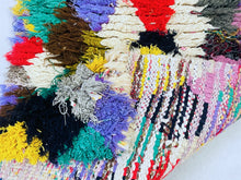 Load image into Gallery viewer, Sustainable handwoven rug made from recycled textiles
