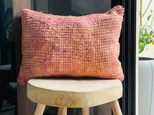 Load image into Gallery viewer, Warm Coral Wool Pillow Cover - PI151
