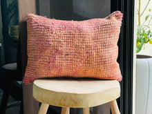 Load image into Gallery viewer, Warm Coral Wool Pillow Cover - PI151
