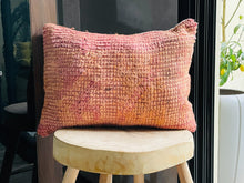 Load image into Gallery viewer, Warm Coral Wool Pillow Cover - PI151
