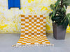 Golden Checkerboard Rug 3x9 ft - G5381