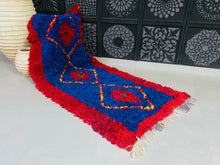 Load image into Gallery viewer, Traditional Berber rug featuring bold diamond patterns
