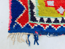 Load image into Gallery viewer, Unique Moroccan wool rug with intricate weaving

